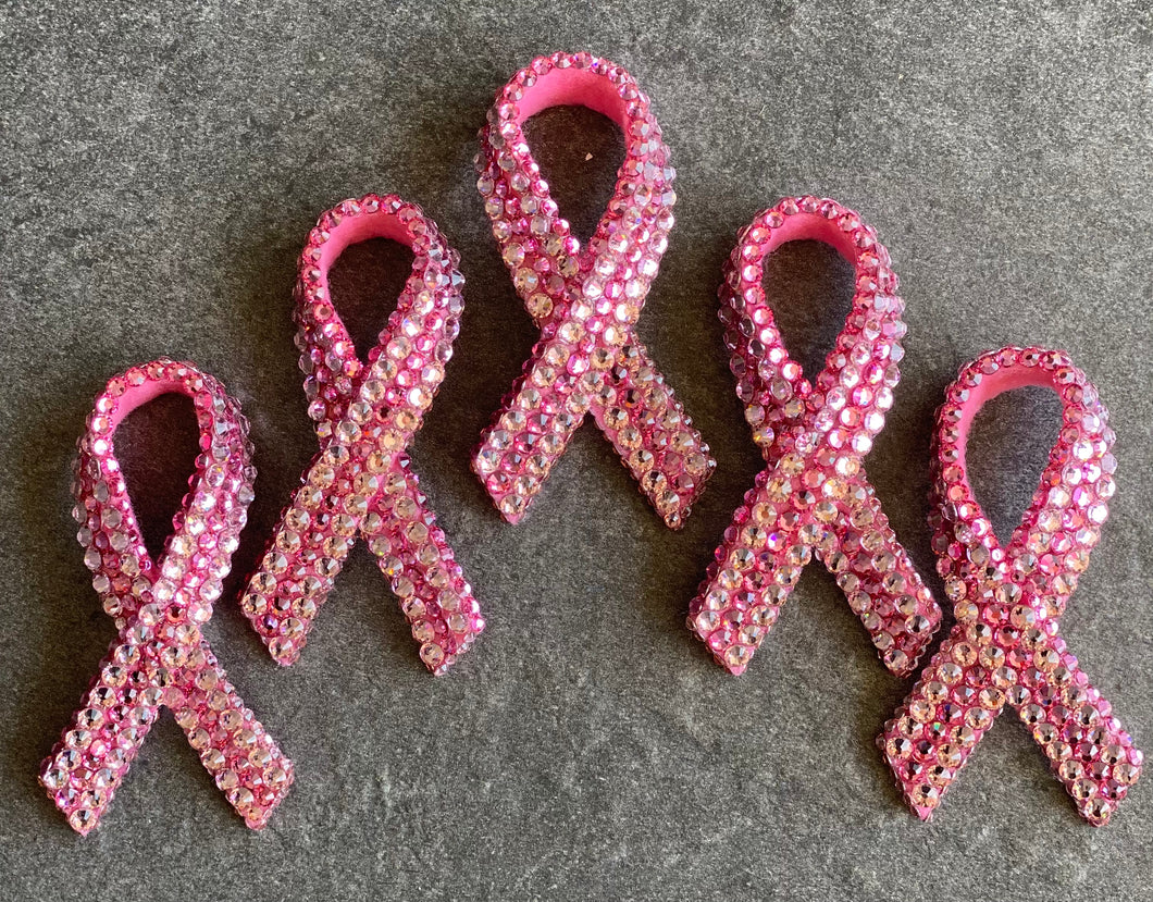 Pink Ribbon Pin- 3-D